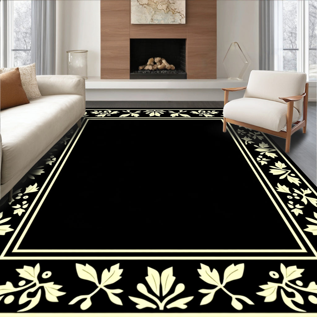 Classic Ivory Vine Border Rug