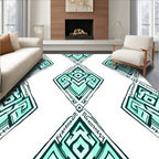 Art Deco Diamond Shapes Pattern Rug