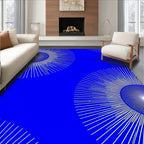 Radiant Sunburst Pattern Design Rug