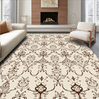 Ornate Floral Scrollwork Pattern Rug