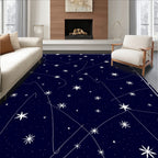 Celestial Starry Night Whimsical Design Rug