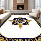 Ornate Floral And Border Design Rug