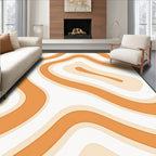 Groovy Abstract Swirl Pattern Rug
