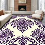 Elegant Floral Damask Pattern Rug