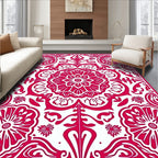 Bold Floral Mandala Decorative Rug