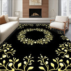 Golden Wreath Botanical Accents Rug
