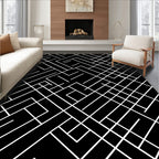 Abstract Geometric Network Pattern Rug