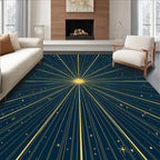 Celestial Sunburst Starry Celestial Rug
