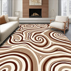 Mottled Swirl Earth Tones Rug