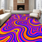 Neon Swirls Pattern Rug