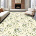Floral Whimsical Organic Pattern Rug