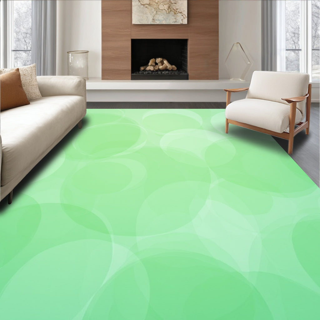 Gradient Circles Soft Pattern Rug