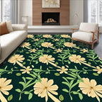 Delicate Floral Vine Pattern Rug