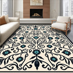 Classic Floral Vine Arabesque Pattern Rug