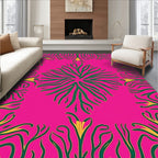 Bold Floral Vine Pattern Rug