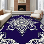 Ornate Floral Mandala Pattern Rug