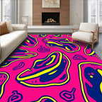 Vibrant Amorphous Fluid Pattern Rug