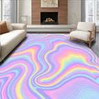 Pastel Swirl Marble Pattern Rug