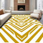 Bold Geometric Diamond Pattern Rug