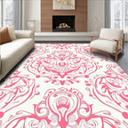 Ornate Floral Baroque Pattern Design Rug