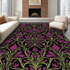 Art Nouveau Floral Vine Pattern Rug