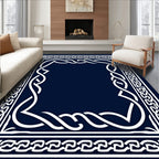 Classic Interlocking Border Design Rug