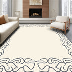 Intricate Swirl Abstract Graphic Design Rug