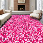 Abstract Swirl Pattern Design Rug