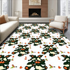 Abstract Floral Arrangement Pattern Rug