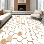 Geometric Hexagon Pattern Design Rug