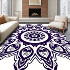 Intricate Star Mandala Design Rug