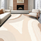 Neutral Brushstroke Arch Pattern Rug