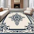 Classic Floral Medallion Frame Pattern Rug