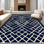 Geometric Intersecting Lines Design Rug