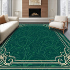 Vintage Floral Swirl Patterned Rug