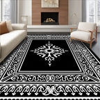 Ornate Mandala Floral Scroll Rug