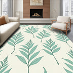 Emerald Fern Botanical Pattern Rug
