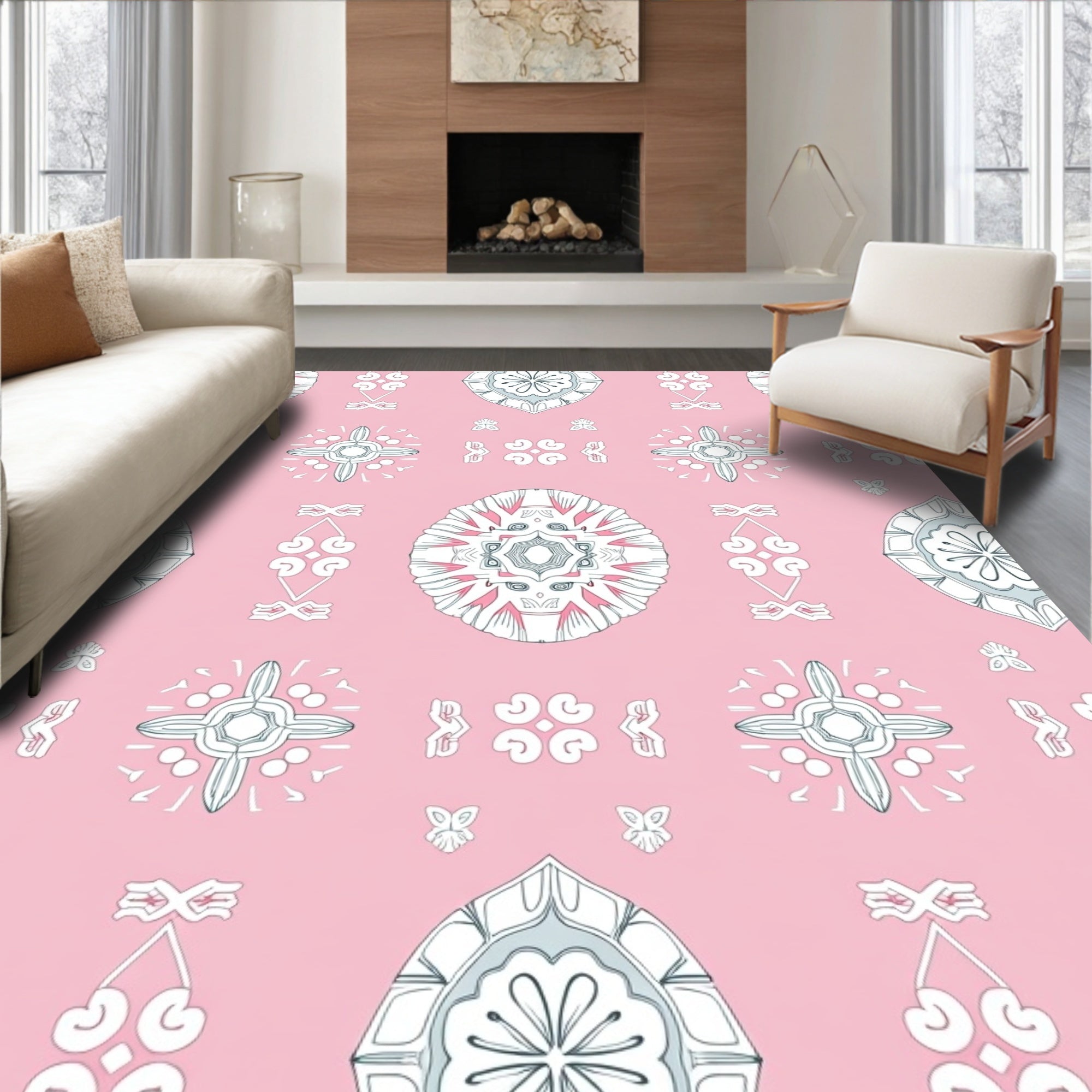 Ornate Mandala Pattern Rug