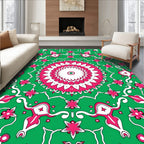 Mandala Floral Patterned Vivid Rug