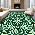 Art Nouveau Floral Symmetry Rug