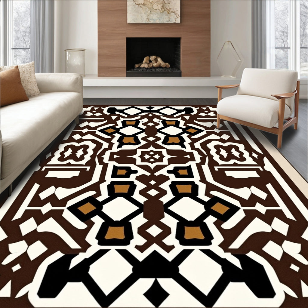 Intricate Geometric Pattern Rug
