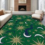 Celestial Boho Star Moon Rug
