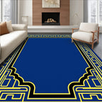 Ancient Greek Key Border Design Rug
