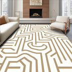 Abstract Geometric Lines Pattern Rug