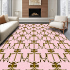 Ornate Gold Shield Pattern Rug