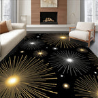 Radiant Starburst Geometric Pattern Rug