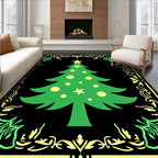 Evergreen Festive Tree Border Rug